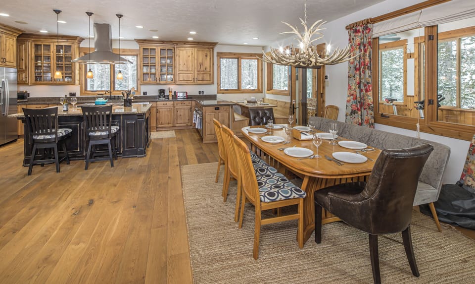 Open main floor with large kitchen and island seating
