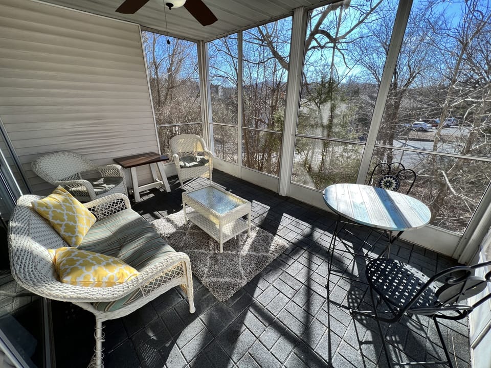 Screened in deck