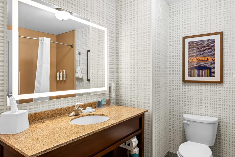 Room, 2 Queen Beds, Accessible | Bathroom | Hair dryer, towels