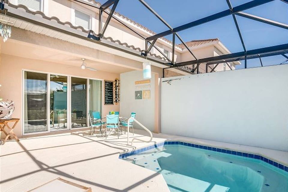 Private Pool Area w/Patio Seating and Sun Loungers