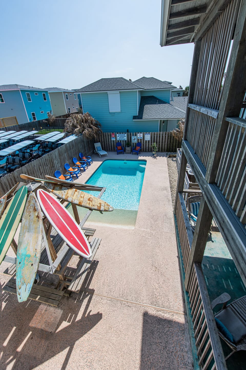 Pool from the spacious balcony