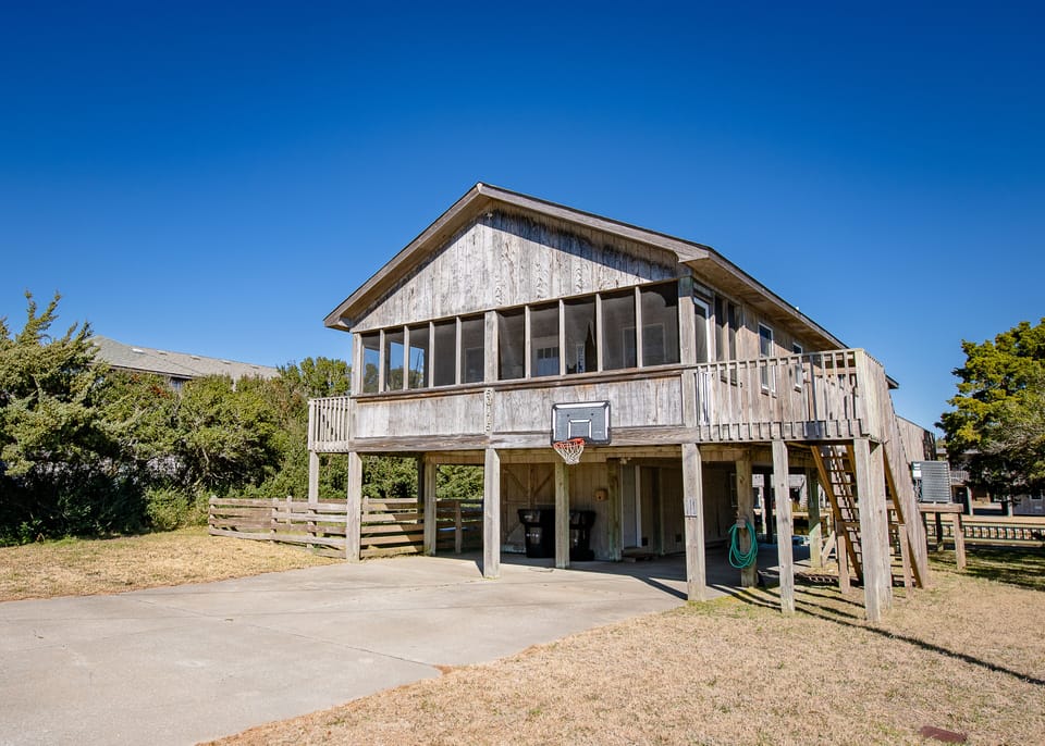 front of home and screened porch