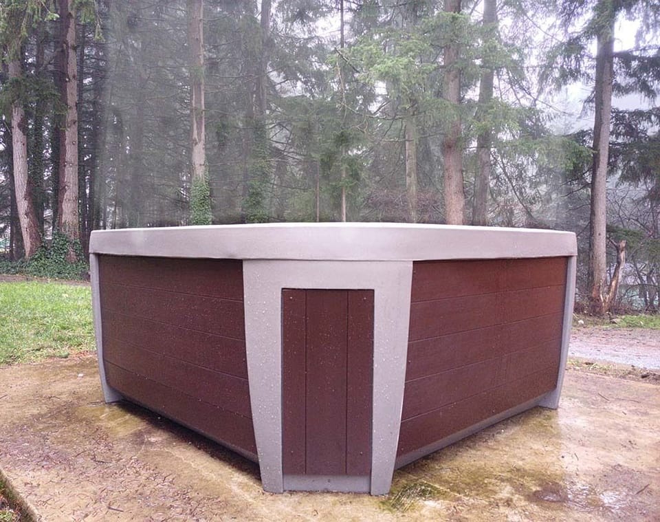 No vacation rental would be complete without a hot tub.