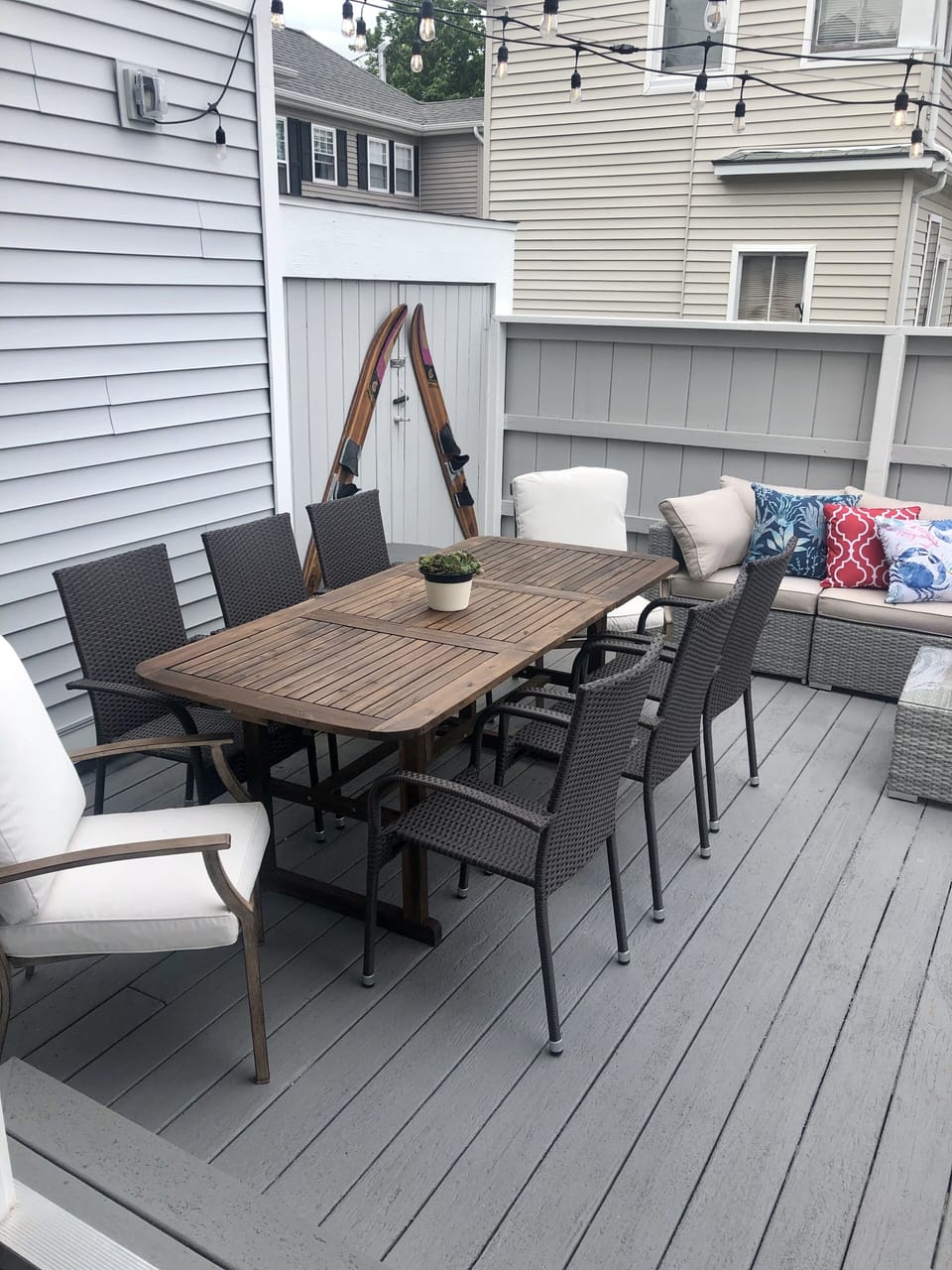 Outdoor dining table