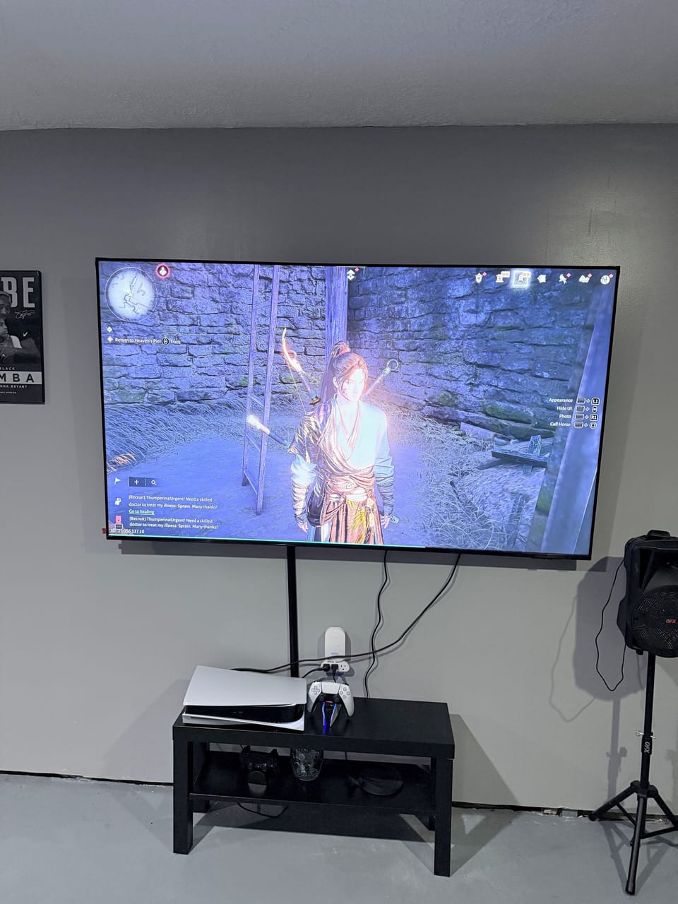 PS5 with 75 inch TV