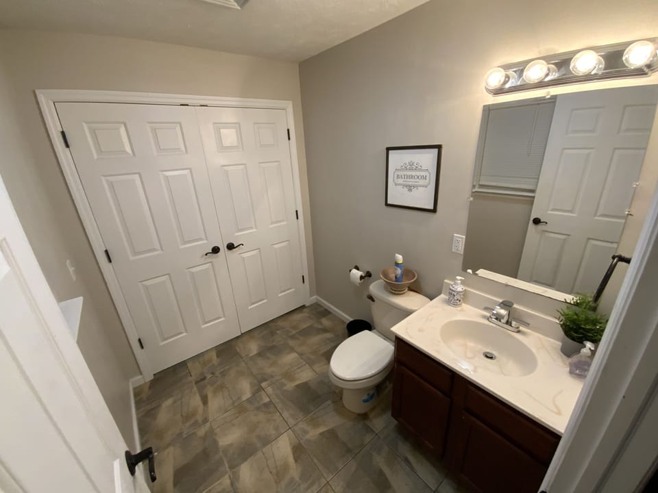 Half bathroom on the first floor.
