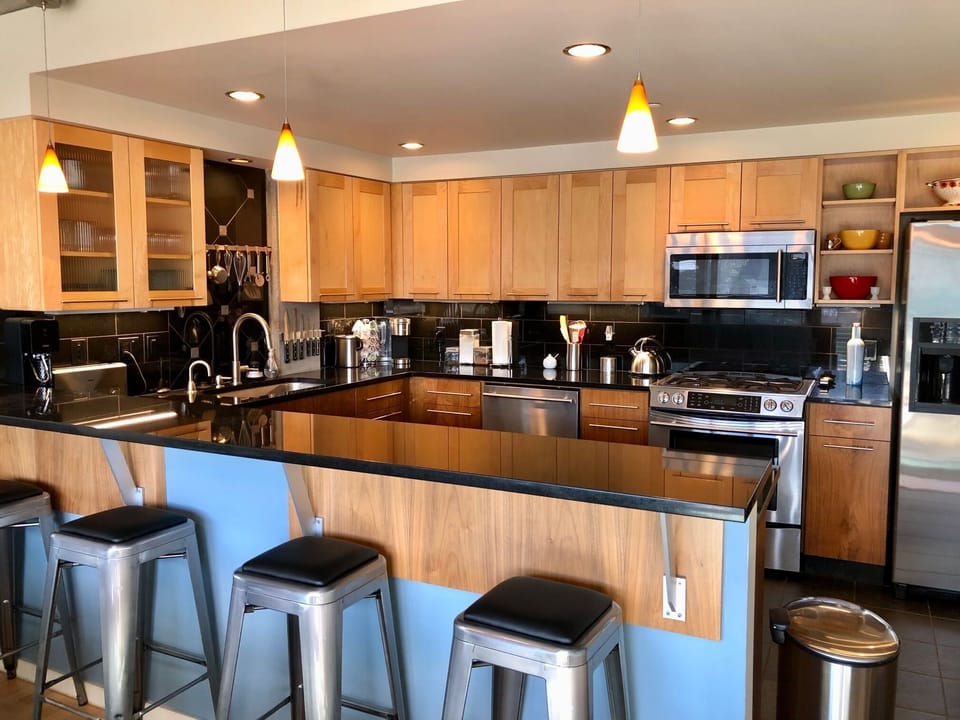 Kitchen and bar