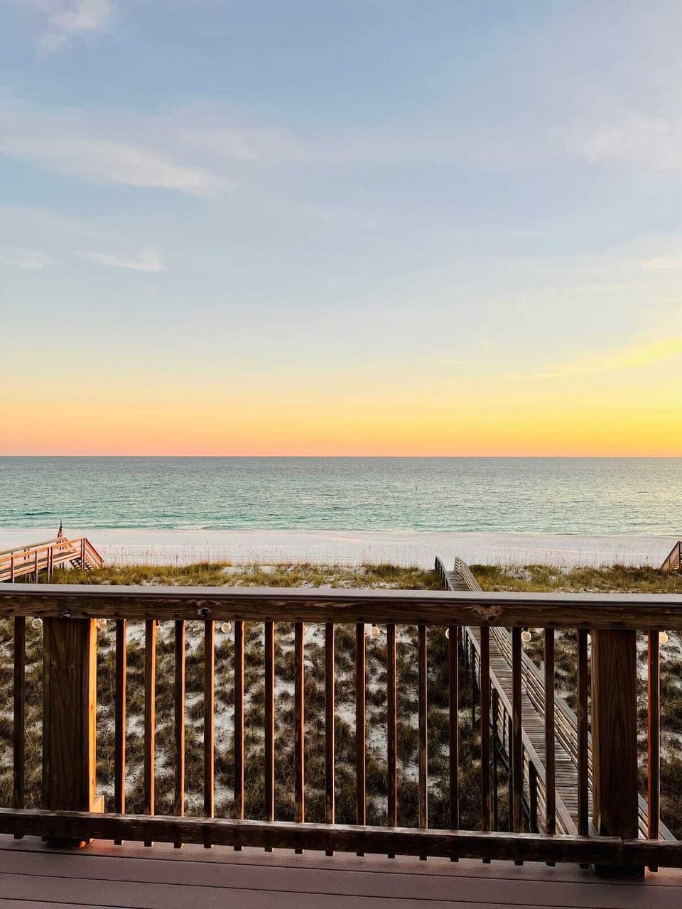 Beach Walkover view from Master bedroom Porch