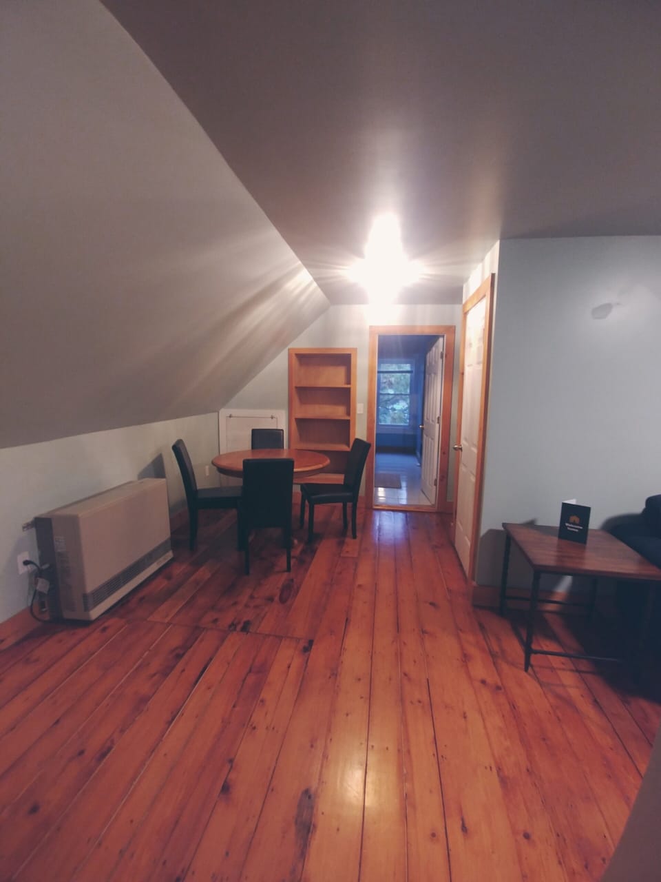 open area dining room table