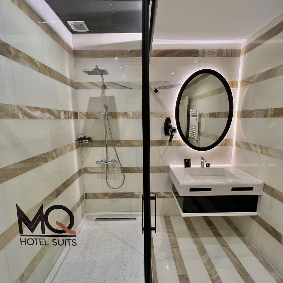 Deluxe Double Room | Bathroom | Shower, hydromassage showerhead, free toiletries, hair dryer