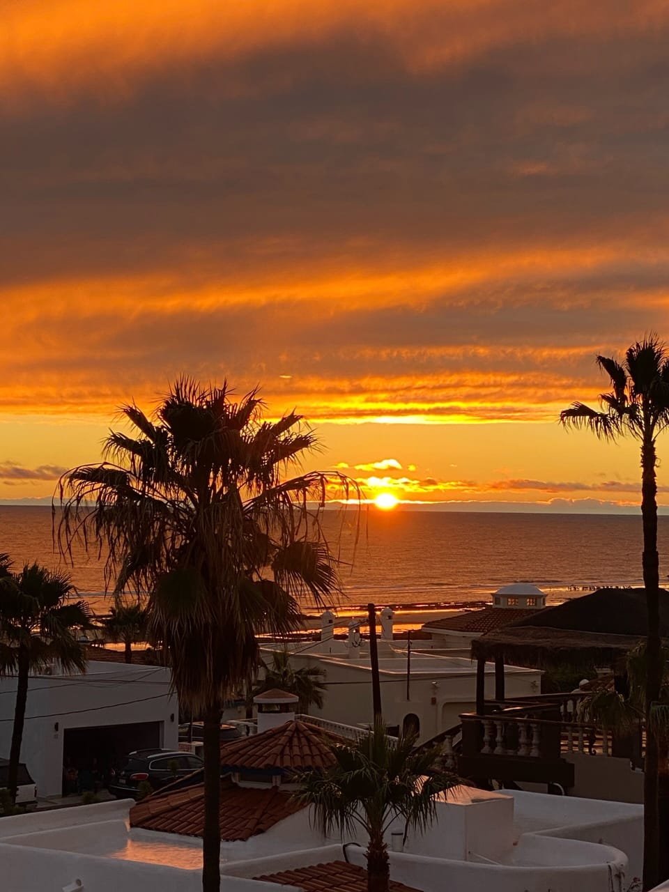 Sunset view from the balcony