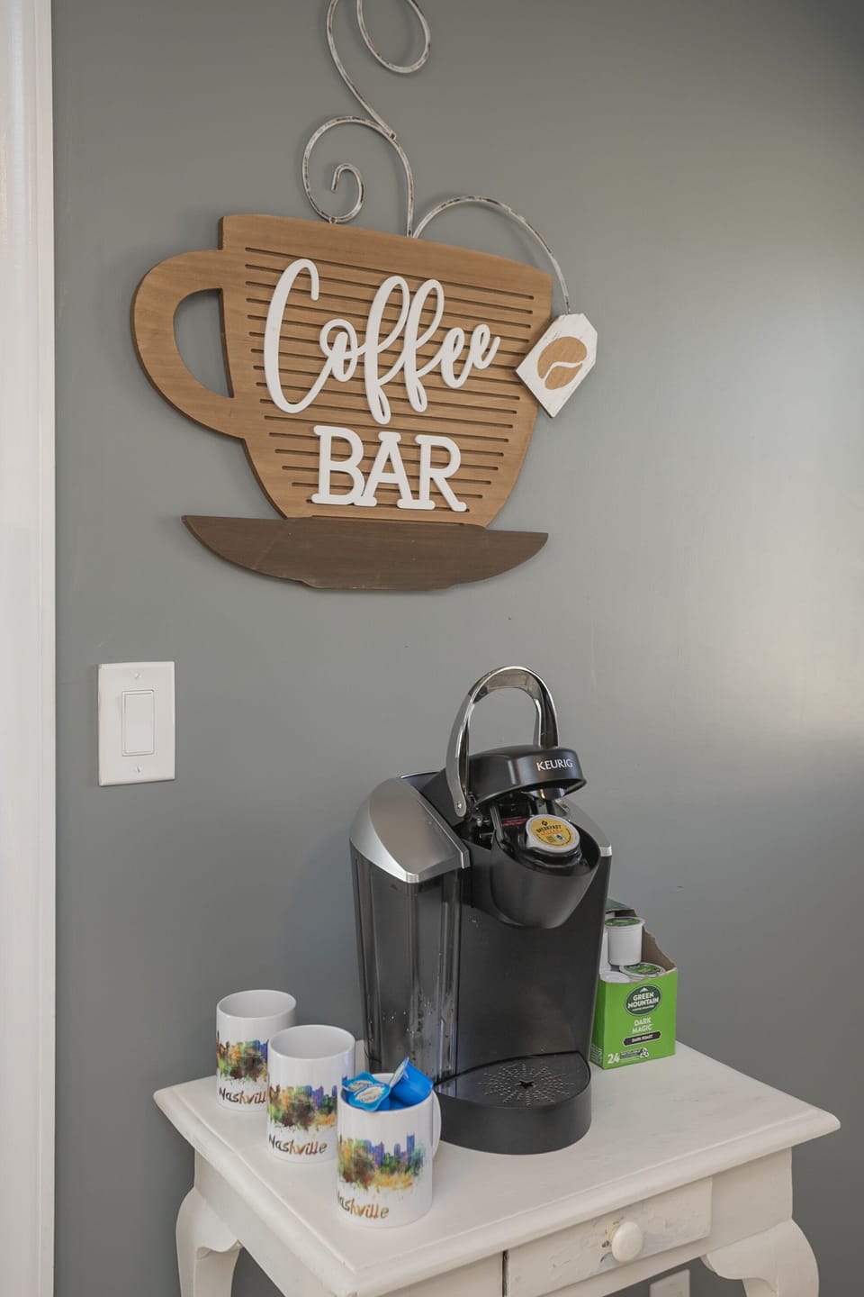 Coffee bar! K-cups provided