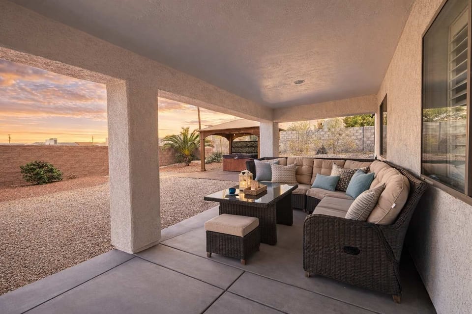 Large comfy outdoor seating