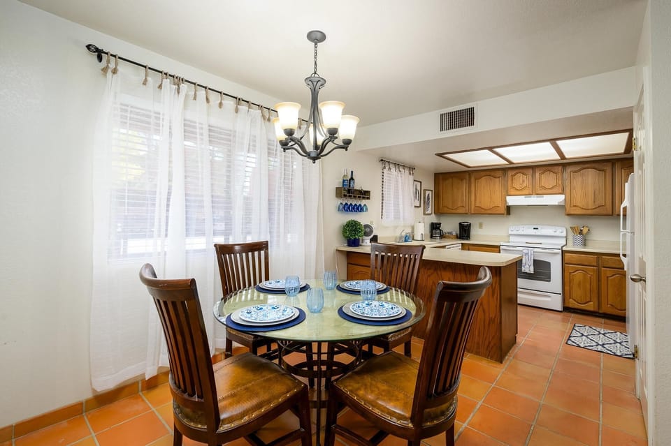 Dining and kitchen area.