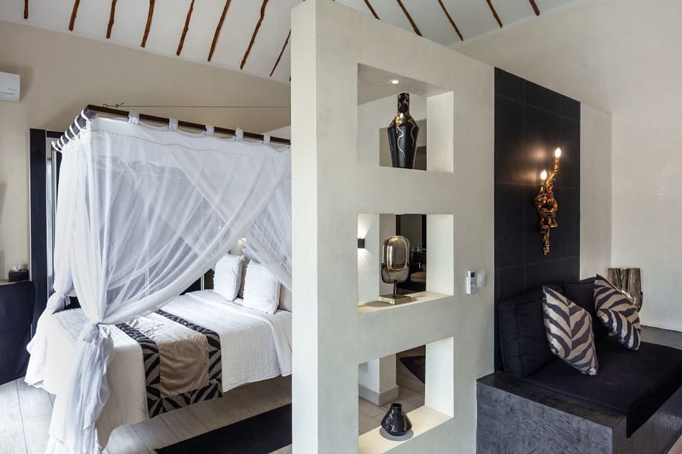 Premium bedding, down comforters, individually decorated