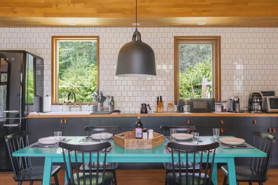 The guest house kitchen is equipped with everything you need!