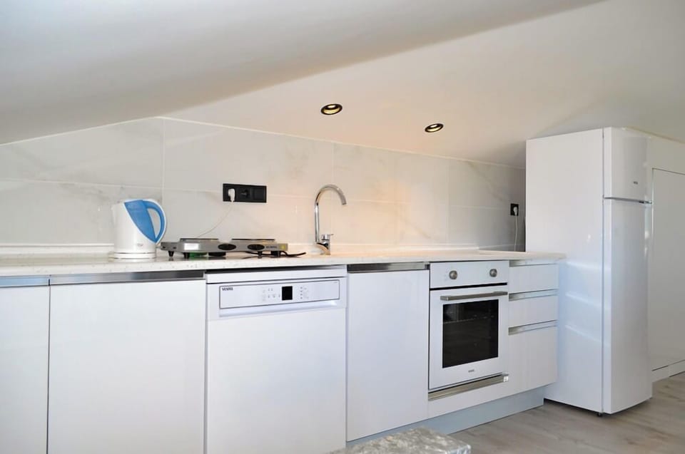 Family Suite | Private kitchen | Dishwasher, electric kettle, cookware/dishes/utensils