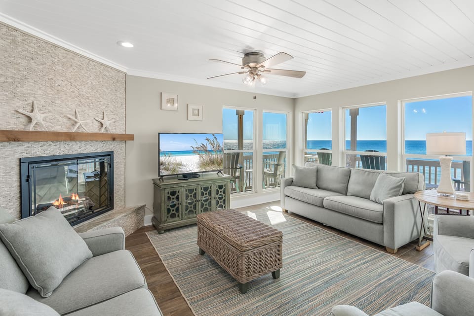 Living Room with Large TV