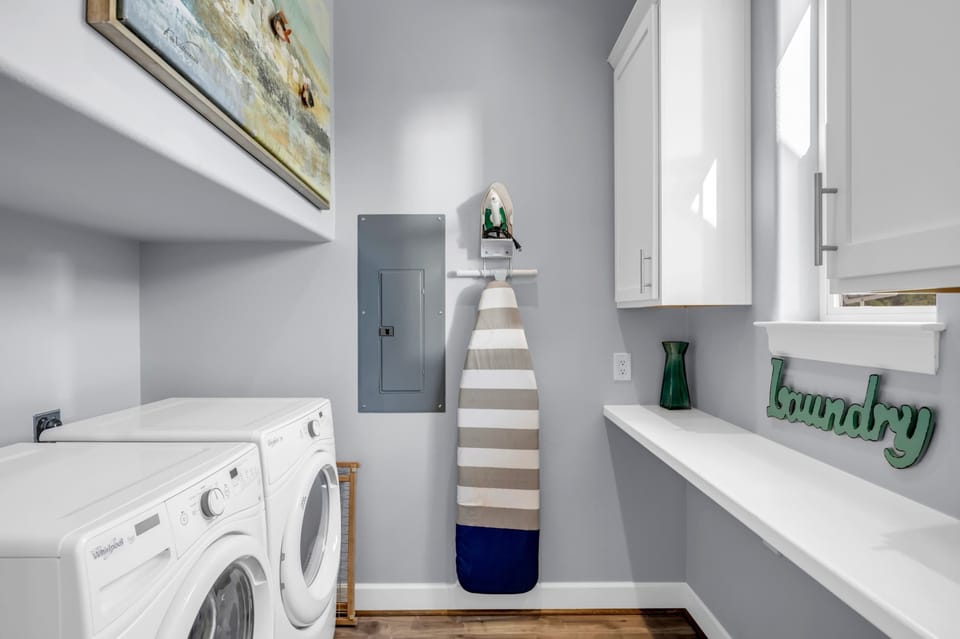 Washer and Dryer available for your use.