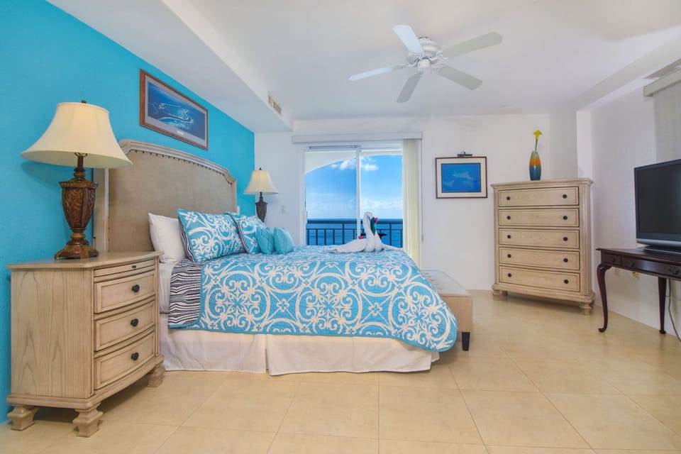 Master Suite 3 with terrace access + ocean views