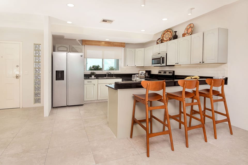 Fully functional and practical, whip up any of your favorite meals in our cozy kitchen!