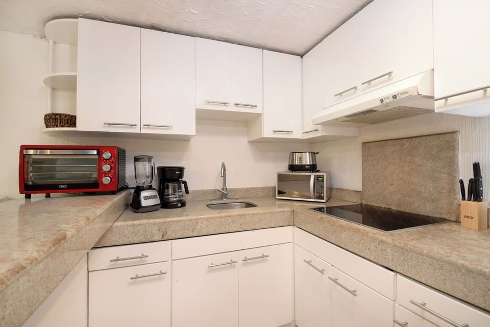 Enjoy modern appliances and plenty of counter space for meal prep