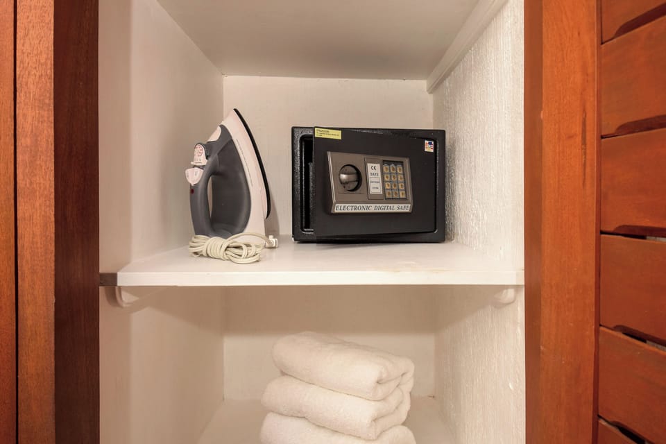 Safe and iron available