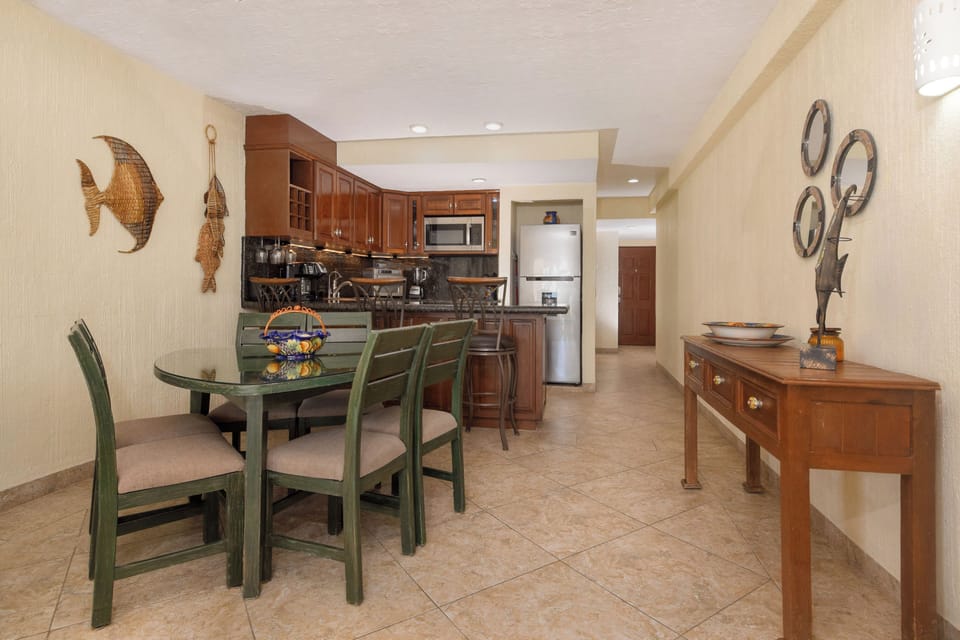 Dining and kitchen area