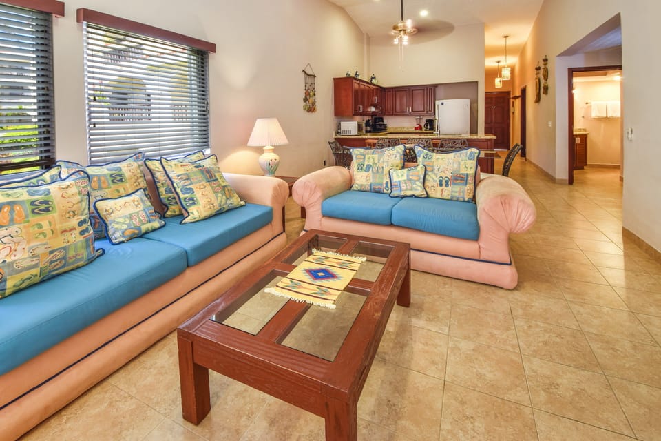 Bright, comfortable living area with beautiful views
