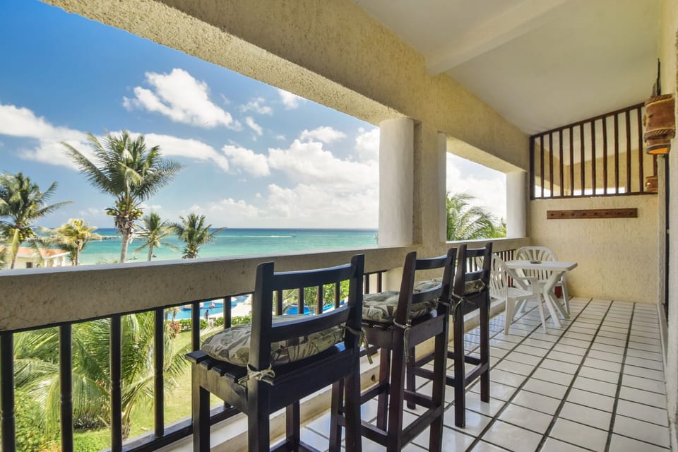 Enjoy drinks with spectacular views on the private terrace