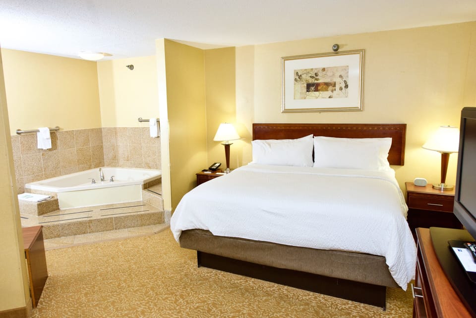 In-room safe, desk, laptop workspace, iron/ironing board