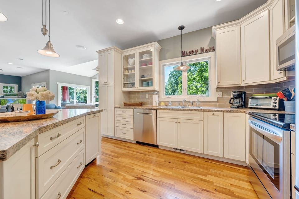 Out kitchen is fully stocked with everything you need!