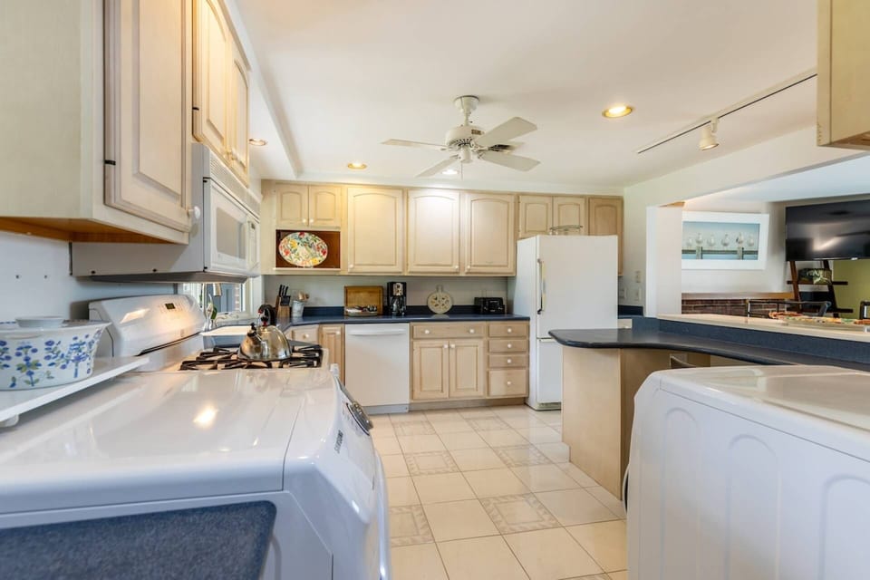 The kitchen is fully equipped for your stay.
