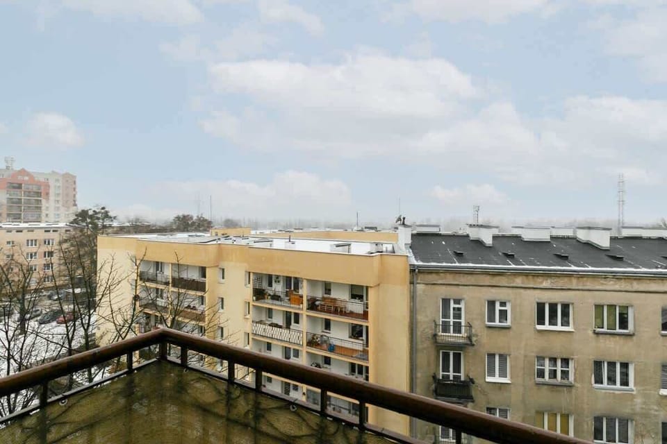 View from the apartment of the surrounding area. 