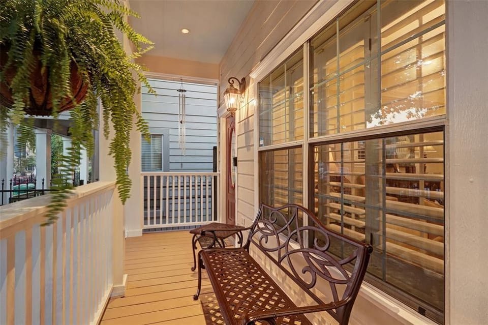 Comfortable front porch