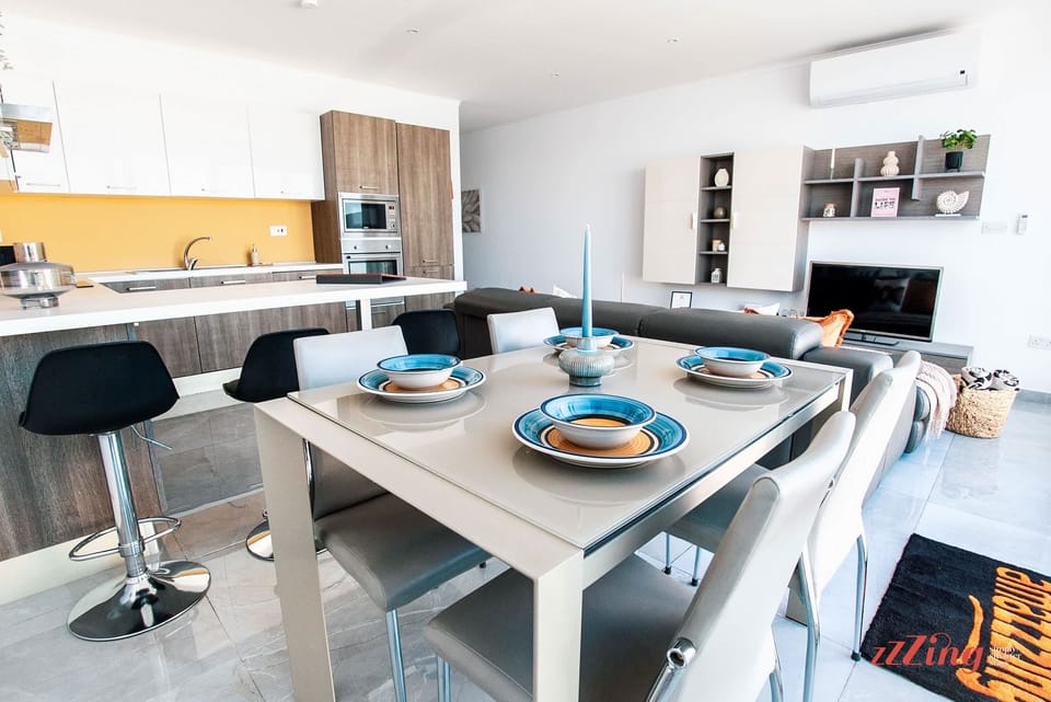 The dining area