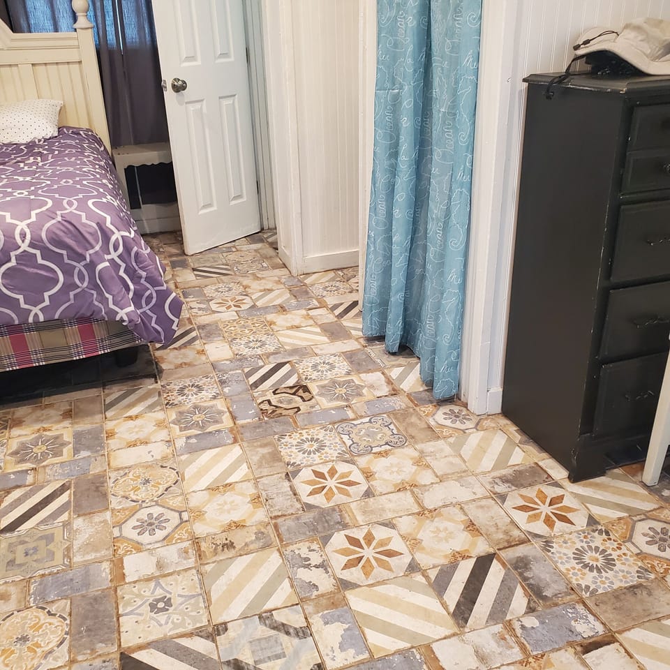 Antique Italian tile flooring