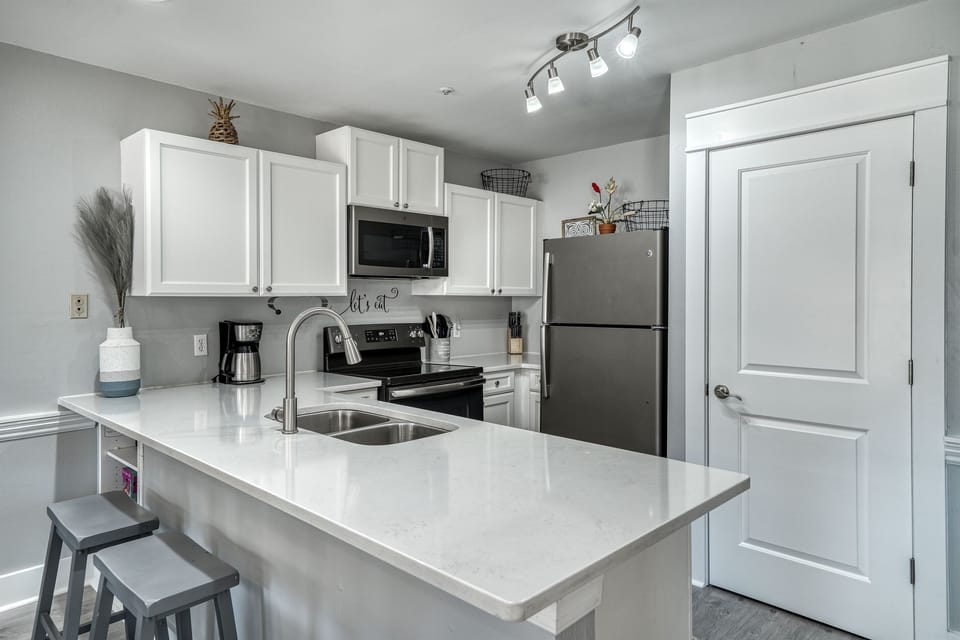 Kitchen outfitted with all the essentials of home