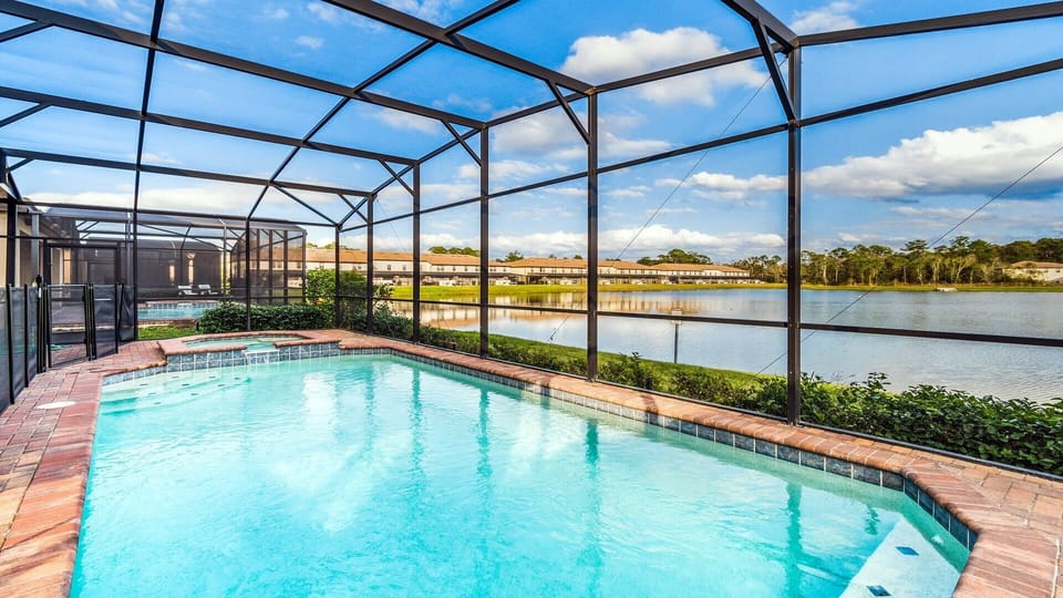 Enjoy a screened oasis, providing a private and serene swimming experience