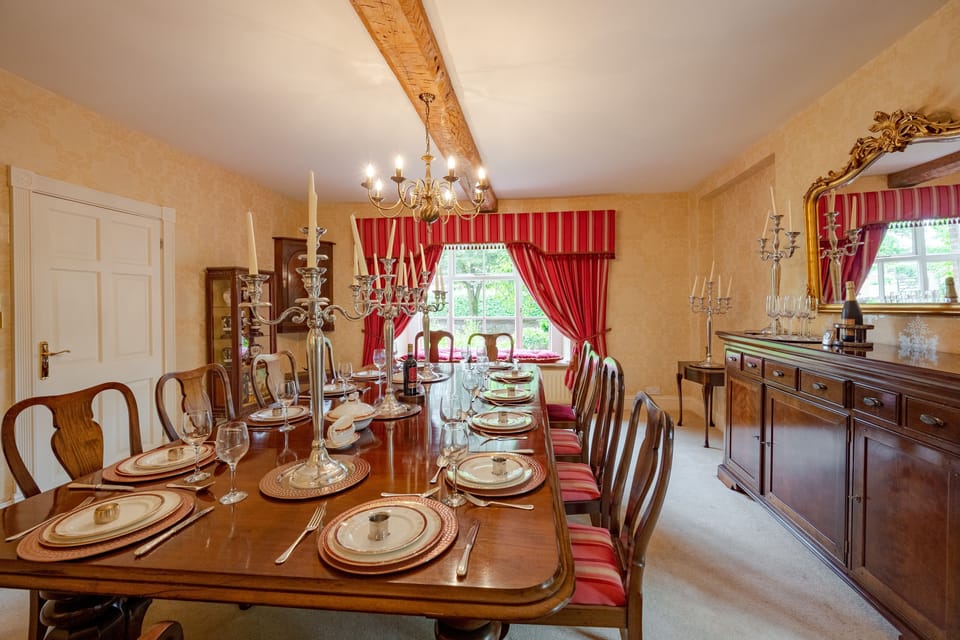 Ground floor: Dining room with charming features