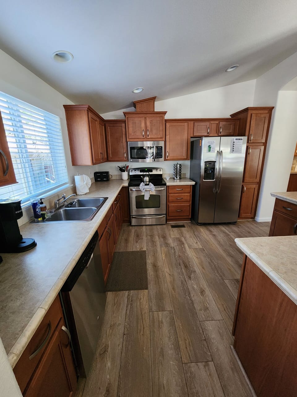 spacious kitchen with everything you will need minus the food