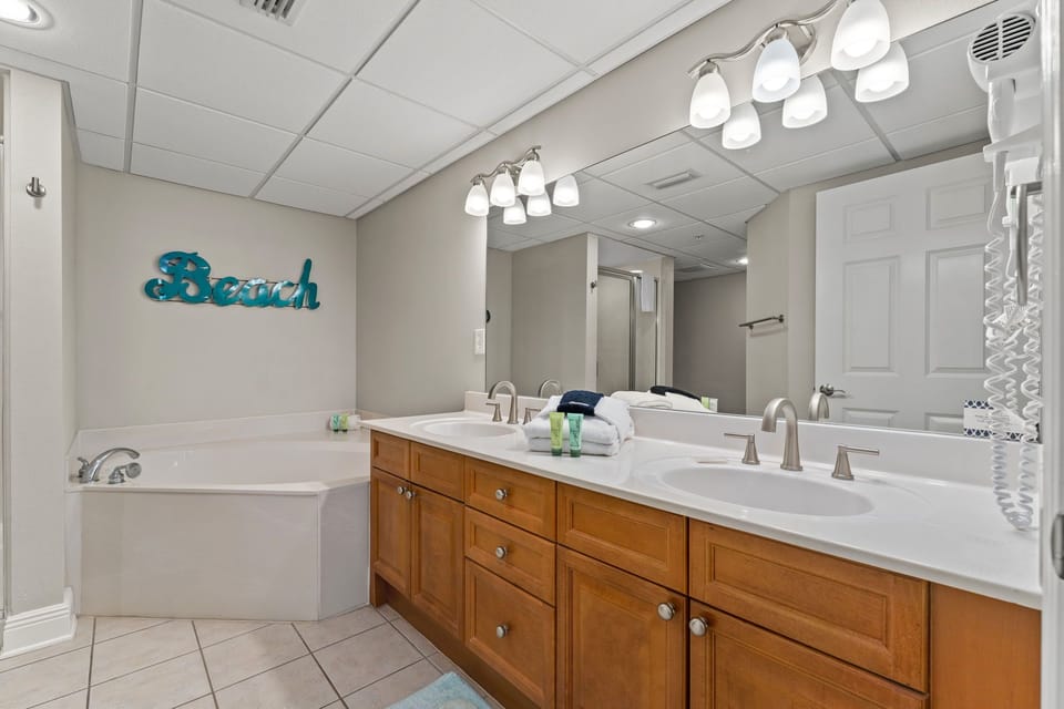 Primary Bathroom with Walk-In Shower and Garden Tub