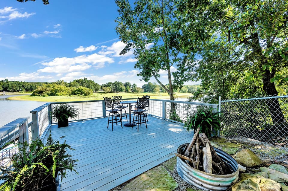 Finish the day over the water or light up the firepit. We supply the wood!