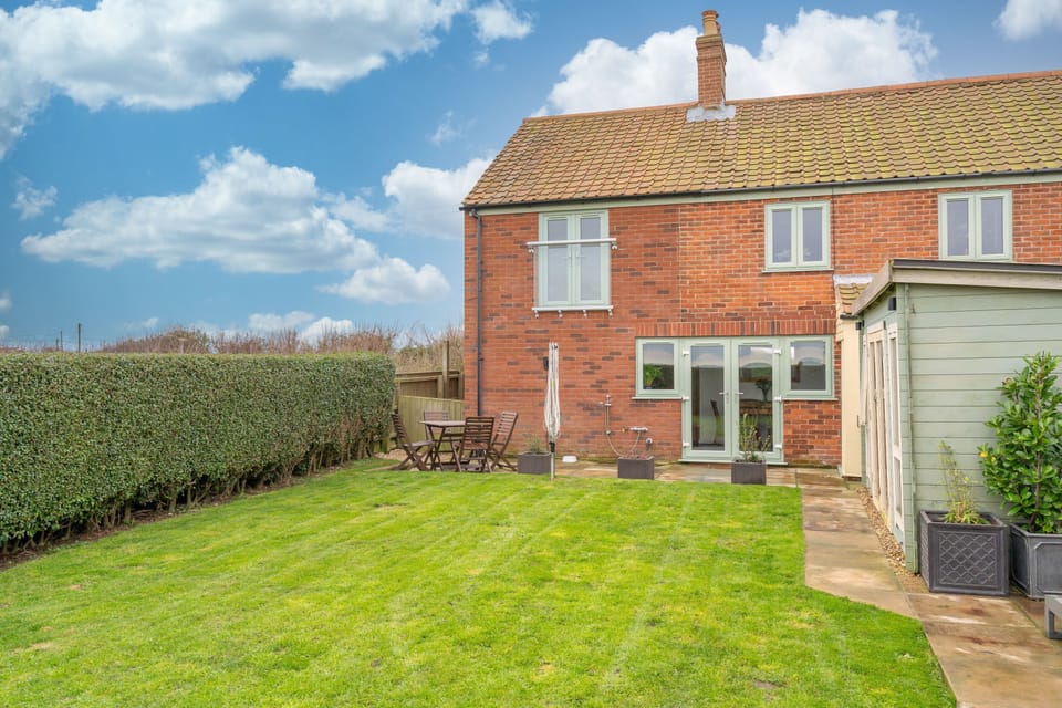 Rear of house - secure garden