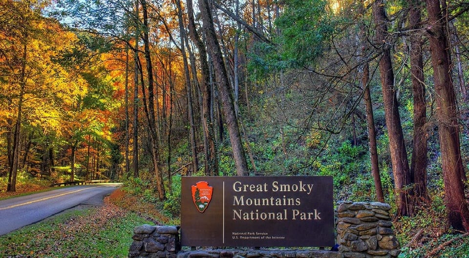 Entrance to Great Smoky Mountains National Park 