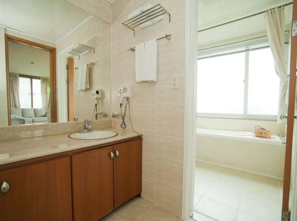 Room | Bathroom | Combined shower/tub, hair dryer, towels