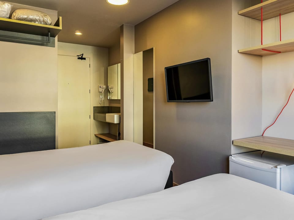 Minibar, desk, blackout drapes, soundproofing