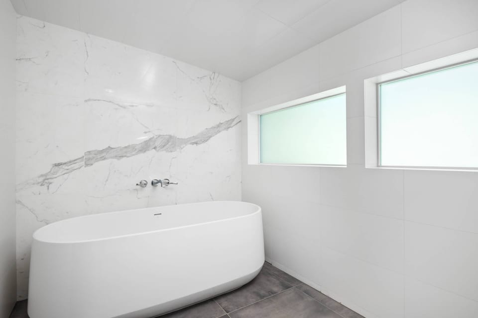 Primary soaking tub to relax and enjoy some peace and quiet.