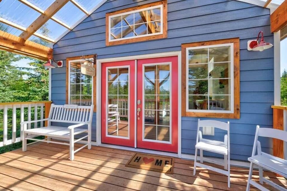 Greenhouse roofing lets in all the light, while protecting from the weather.