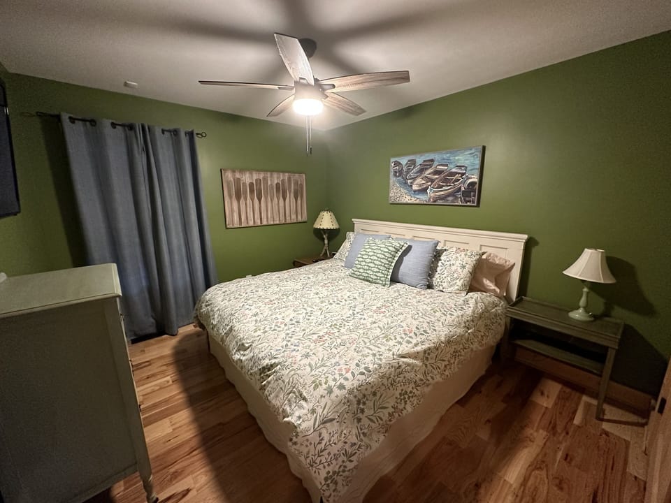 Main floor King bed with 42" streaming television